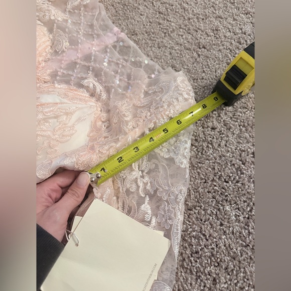 🩷LanTing Sz 6-8 Pink Dress Lace NWT🩷 Measurements Included! - Picture 16 of 16